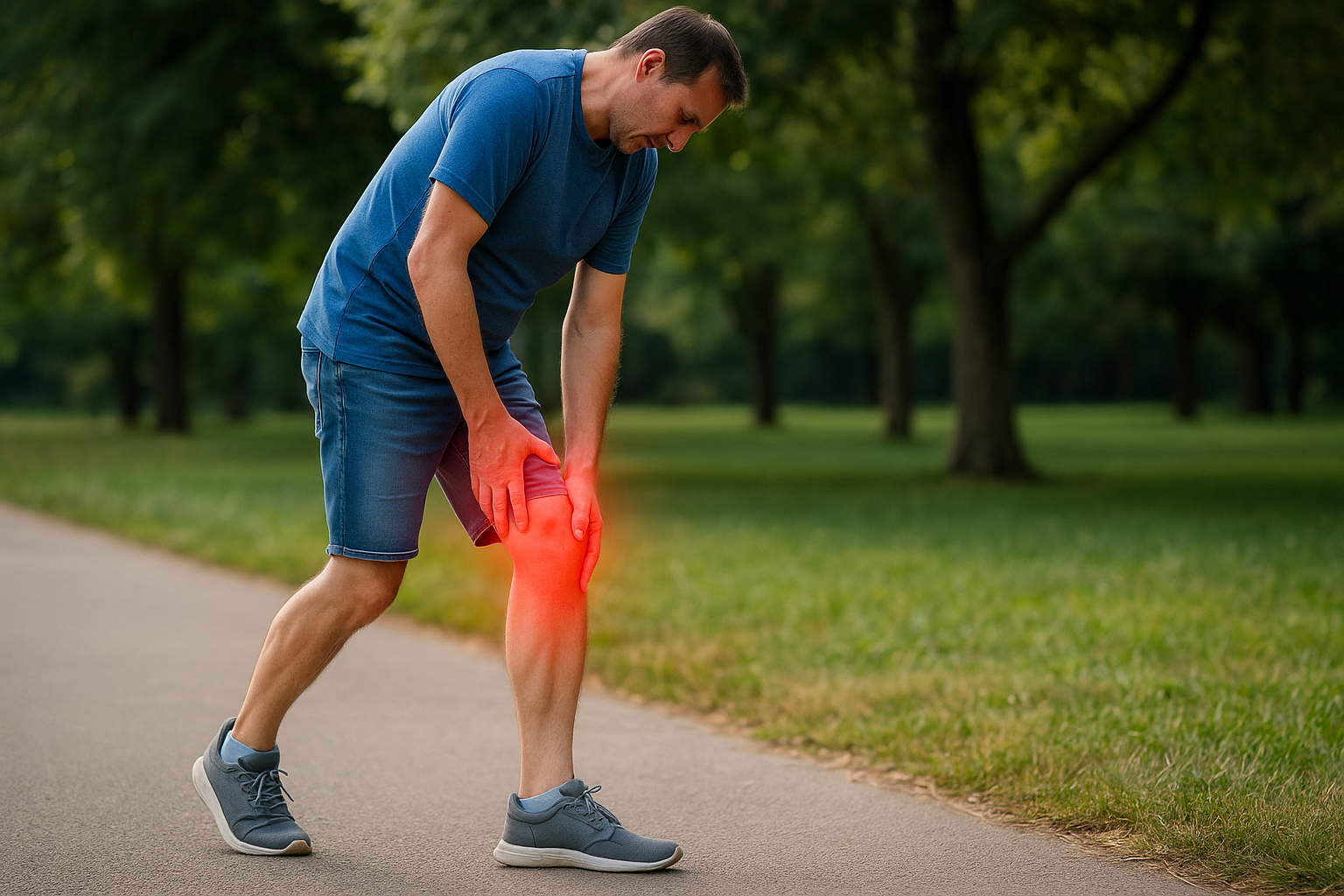 Person Walking with Leg Pain Person Walking with Leg Pain